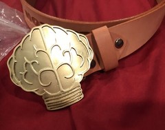 NEW DEAD STOCK GOLD Billionaire Boys Club BBC GOLD XL Helmet BELT & BUCKLE