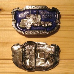 Freightliner truck belt buckle (choice colors)