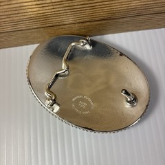 Montana Silversmiths Oval Outdoor Buck Belt Buckle Silver/Gold Rope Edge