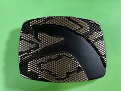 Snake Head On Snake Skin Pattern Chrome Brand Vintage Belt Buckle