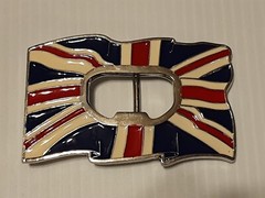 BRITISH FLAG UNION JACK BOTTLE OPENER Metal Belt Buckle