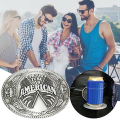 Beer Holder Belt Buckle Metal Funny Portable Opener Storage Metal Beer