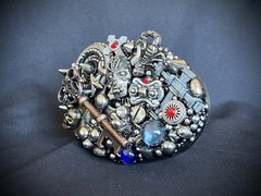 « Salvaged Kingdom » Ind. OOAK Mixed Metal Artisan Belt Buckle – Darren McNeese