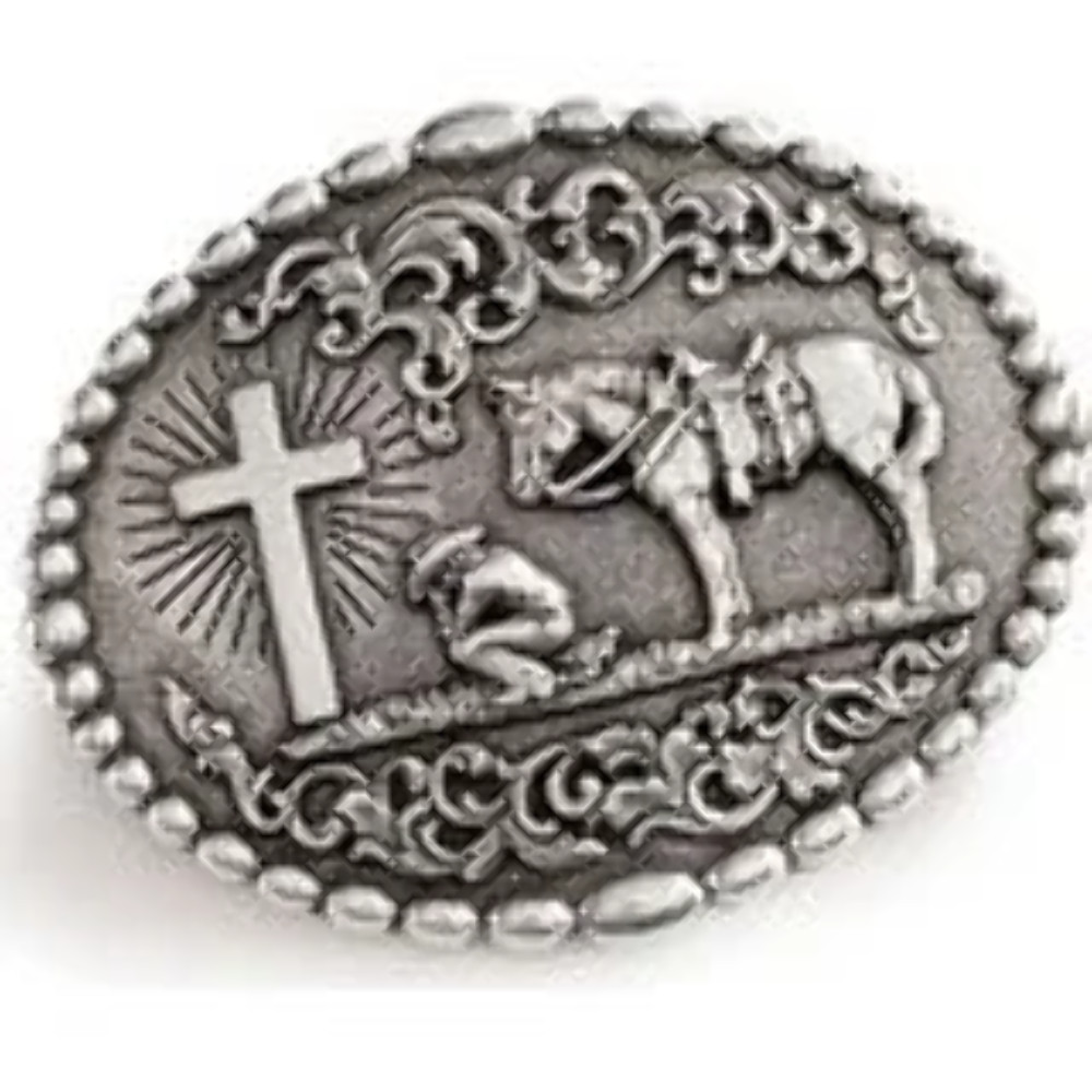 Nocona Men&rsquo;s Cowboy Prayer Belt Buckle 37374