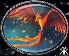 Phoenix Rising Belt Buckle – Greek Mythology Handmade Quality Buckle – 631
