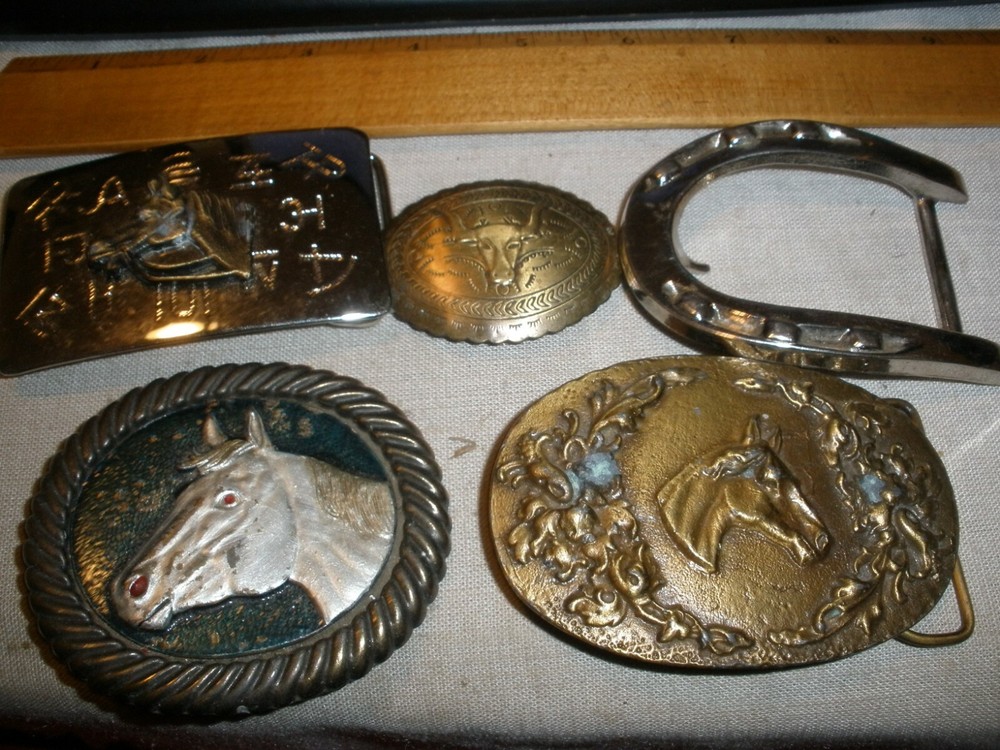 Horse Theme Metal Belt Buckle (YOU CHOOSE STYLE)