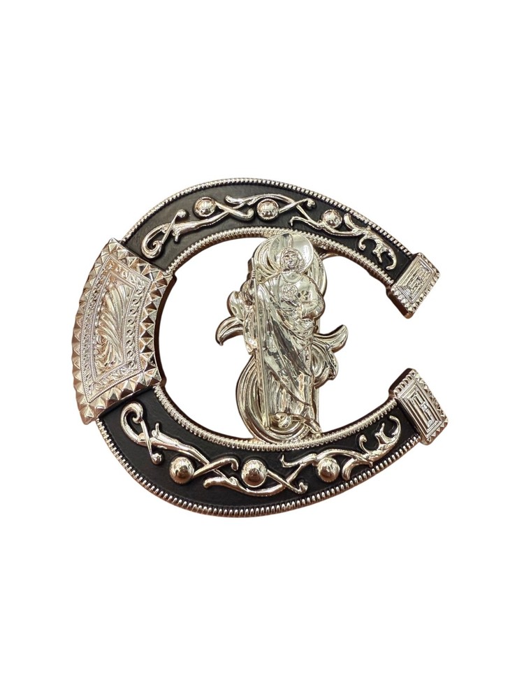 Western Style Saint Jude Buckle Hebilla Vaquero San Judas