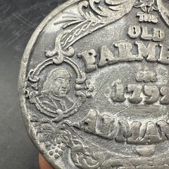 1792 St. Louis The Old Farmer’s Almanac Retired Vintage Belt Buckle Ben Franklin