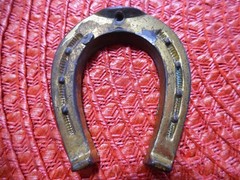 Vintage Anson COWBOY Tie Bar Clip Pin Brooch Lucky Horseshoe Boot WESTERN Rodeo
