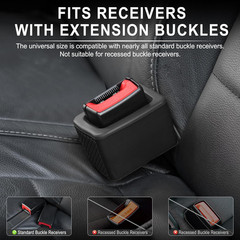 2PCS Seat Belt Buckle Holder Silicone Fixer Keeps Buckle Upright