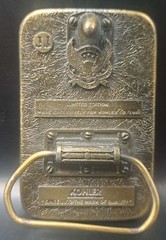 KOHLER – Limited Edition 1986 Brass Belt Buckle American Buckle Co USA Vintage