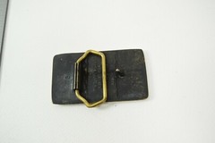 Vintage Solid Brass Belt Buckle Caron Compactor Company by TBW Made in USA!
