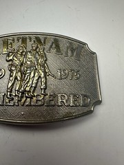 Remembering Our Vietnam Veterans Vintage Belt Buckle.