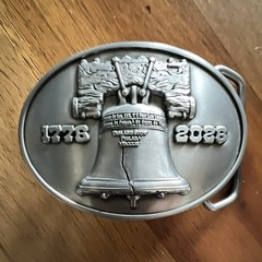 🔔Belt Buckle Liberty Bell 🔔1776-2026 USA 250th Super Rare! (Die-Cast Zinc)