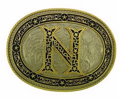 Vintage Styles Initial Letter a z Belt Buckle Western Cowboy Cowgirl rodeo Texas
