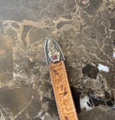 Hollands San Angelo .925 sterling 14k belt buckle set #205 ✅