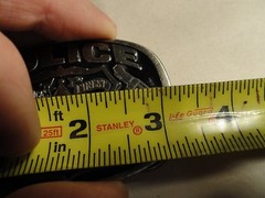 VINTAGE 1985 GREAT AMERICAN BUCKLE CO. USA. POLICE WE SERVE & PROTECT PREOWNED