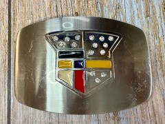 Cadillac Logo?? Emblem with Rhinestone Bling Vintage Belt Buckle