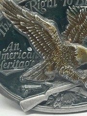 1985 The Right to Bear Arms Buckle Guard It Or Lose It An American Heritage