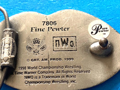 Vintage Big Sexy Kevin Nash WWE Wrestling Champion Belt Buckle WCW Hulk Hogan