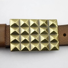 Vintage Chocolate Bar Design Metal Antique Brass Effect Belt Buckle