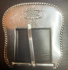 2007 Ariat Limited Edition Belt Buckle Original Master Silver Tone