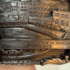 Vintage 1990 Coors Brewery Beer Americana Belt Buckle Bergamot Made in USA