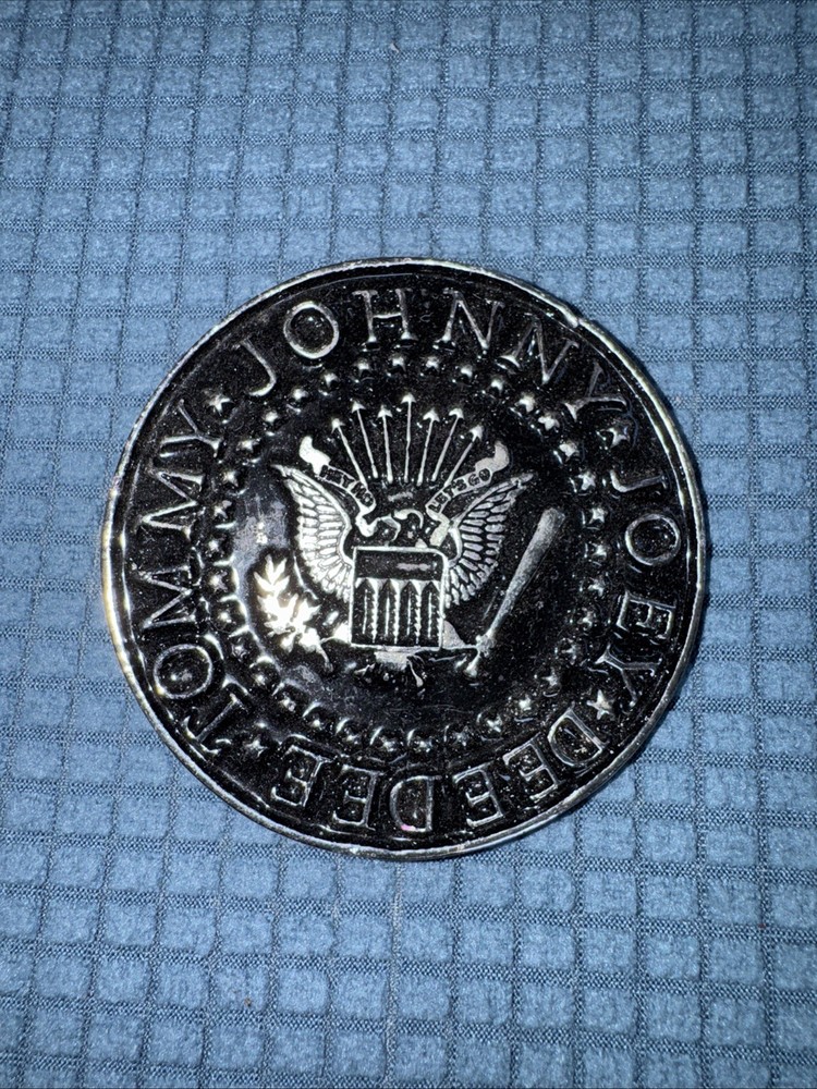 Vintage Ramones Belt Buckle Tommy Johnny Joey Dee Dee 2 3/4&Prime; PUNK Mobtown 2005