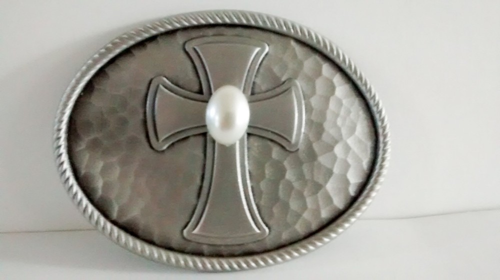 Pewter Belt Buckle Cross #4805 Great American Products Year 2006