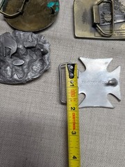 vintage LOT OF 20 belt buckles WESTERN brass metal cowboy 1970s 1980&rsquo;s 1990&rsquo;s