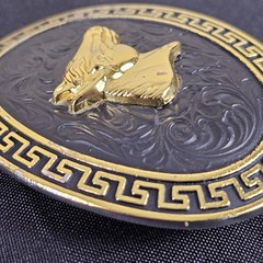 Horse Cowboy Western Style Belt Buckle Made In Mexico