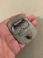 VINTAGE ANTIQUE METAL BELT BUCKLE- NORTH AMERICAN HUNTING CLUB
