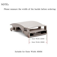 SENDEFN 35MM Ratchet Belt Buckle Only for 1 For Width 1 3/8, D-silver