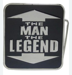 Belt Buckle « THE MAN THE LEGEND » Fit 4 cm Wide Belt, Custom Made, Metal Casting.