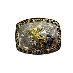 Rodeo Bull Rider Western Cowboy Belt Buckle Hebilla Vaquera Con Jinete En Toro