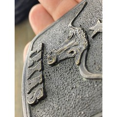 Vintage metal 1978 PPI Teas Longhorns Belt Buckle &lsquo;Denver Colo&rsquo; 2×3