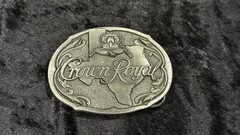 Vintage Silver Crown Royal Liquor Belt Buckle