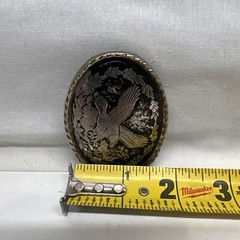 American Bald Eagle Coin Silver Belt Buckle W USA