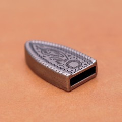 BIG Silver Flower Engraved Vintage Western Cowboy Belt Buckle Set Fit 20mm Strap