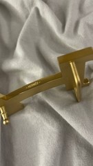 H 38-40mm 1.5` Belt Buckle Gold Tone H Replacement Buckle