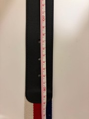 GUCCI Pre-Owned Double Buckle Web Stripe Belt