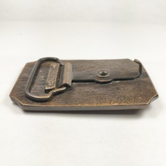 Flying Duck Lake Scenery Brass Tone Belt Buckle