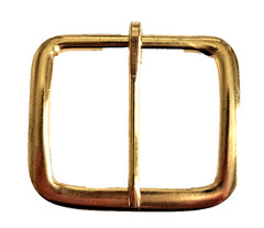 Men&rsquo;s Gold Tone Metal Belt Buckle 2 in x 1 5/8 in Fits 1 1/2 in Belt