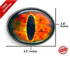 Dragon Eyeball Belt Buckle – Halloween Taxidermy Cosplay Buckle – 35-E