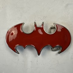 Batman Red and Silver Belt Buckle DC Comics, Movie