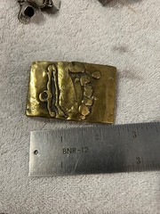Vintage Modern Modernist Abstract Belt Buckle