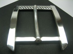 STERLING SILVER 925 BUCKLE AVAILABLE FOR 1&Prime; 1-1/8&Prime; 1-1/4&Prime; 1-3/8&Prime; 1-1/2&Prime; BELTS