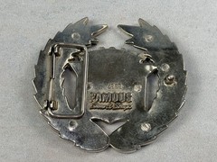 Vtg Y2K Famous Stars and Straps American Flag Cadillac Chrome Belt Buckle 8387