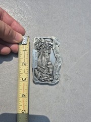 Vintage 1886 1986 Cogswell North Dakota Centennial Belt Buckle 227/252