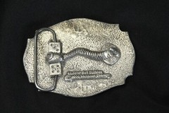 Vampire Skull and Crossbones Corba Belt Buckle Monster Buckles Mobtown Chicago